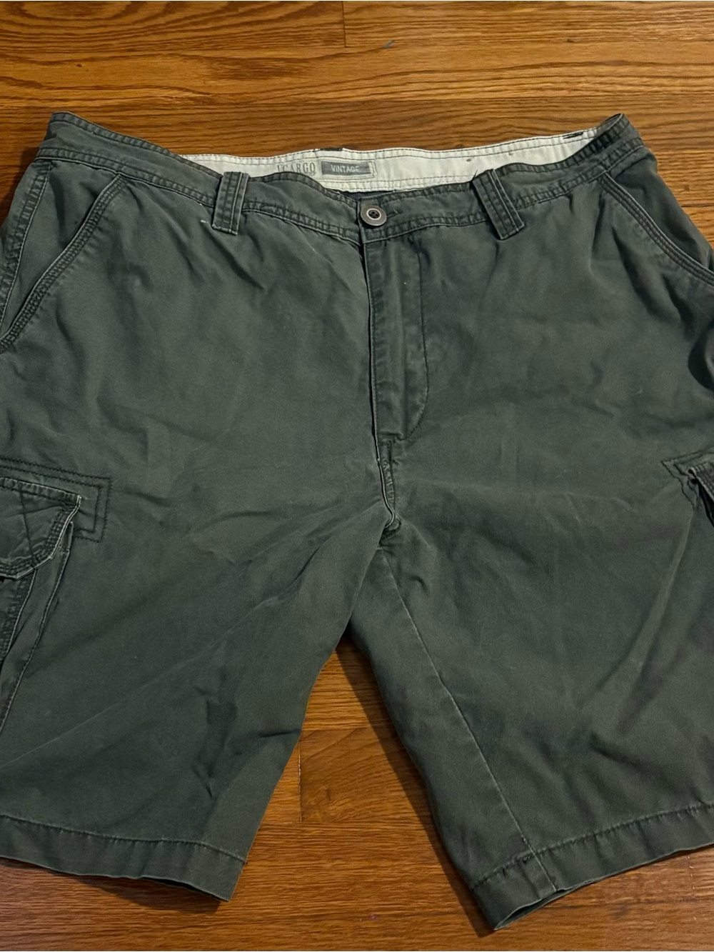 Cargo Olive Green Utility Shorts